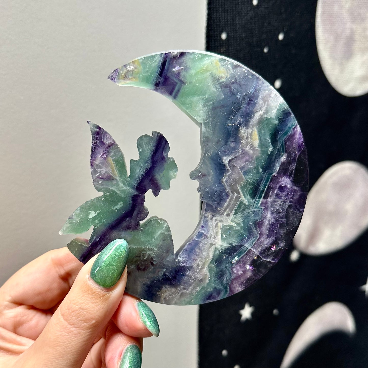 Fluoriet elf op maan