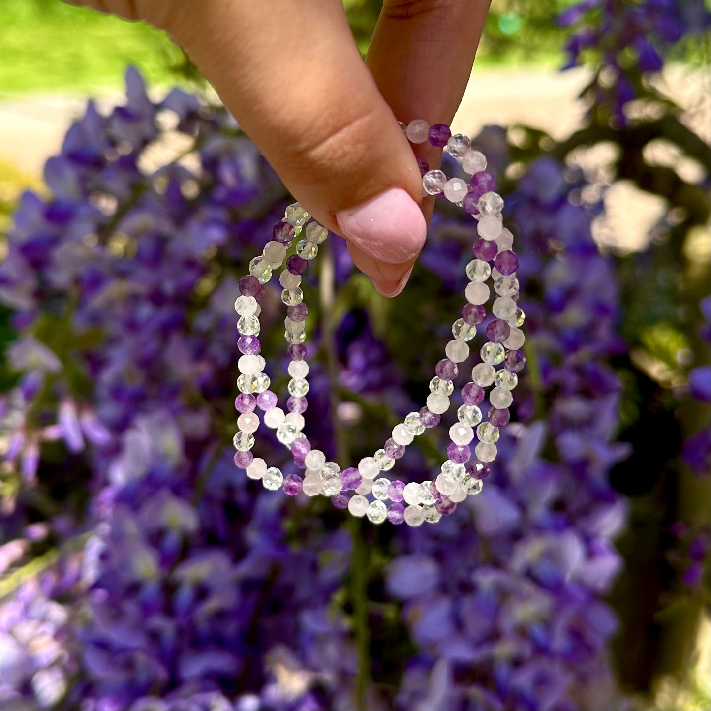 Gouden driehoek gefacceteerde armband 4mm