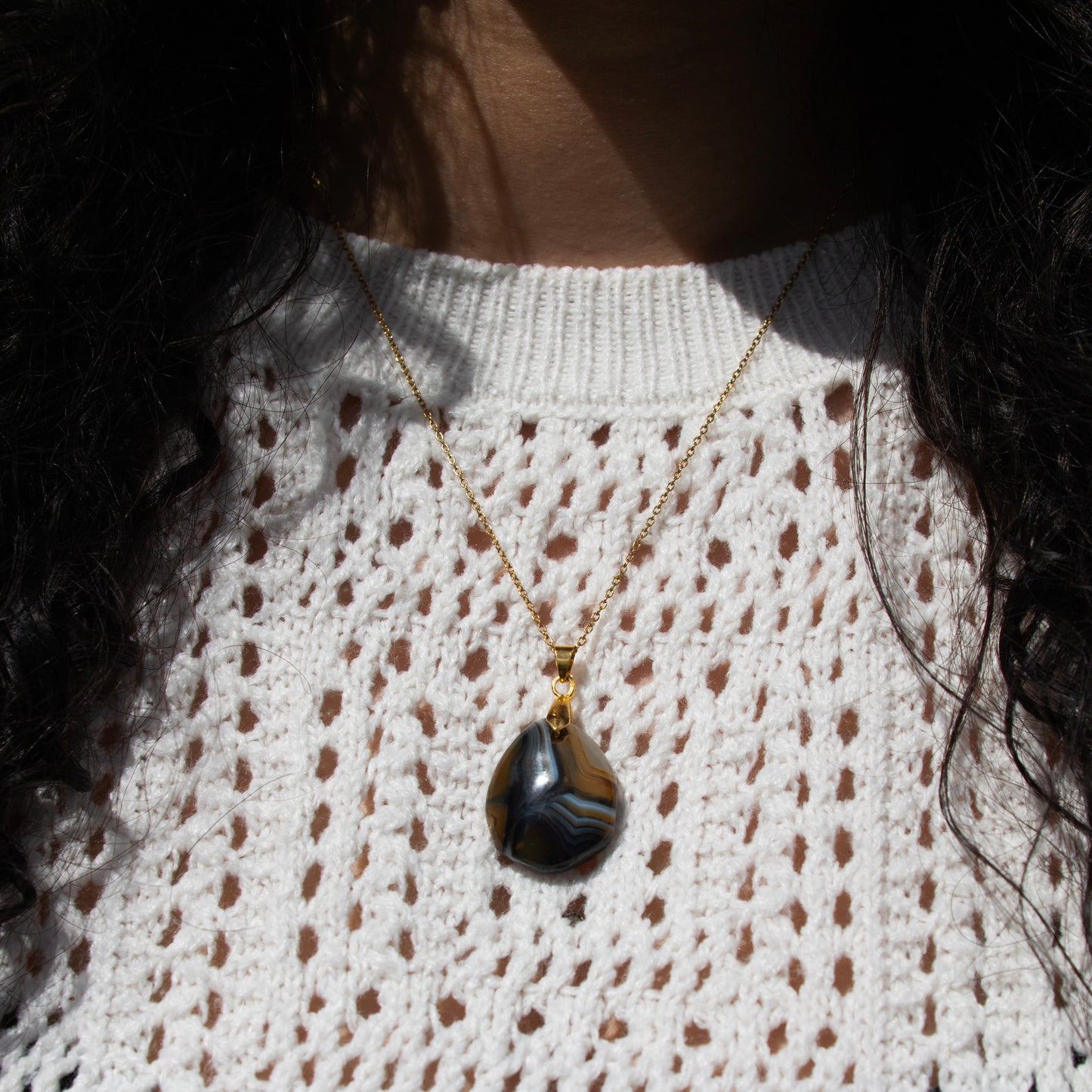 RVS ketting goud
