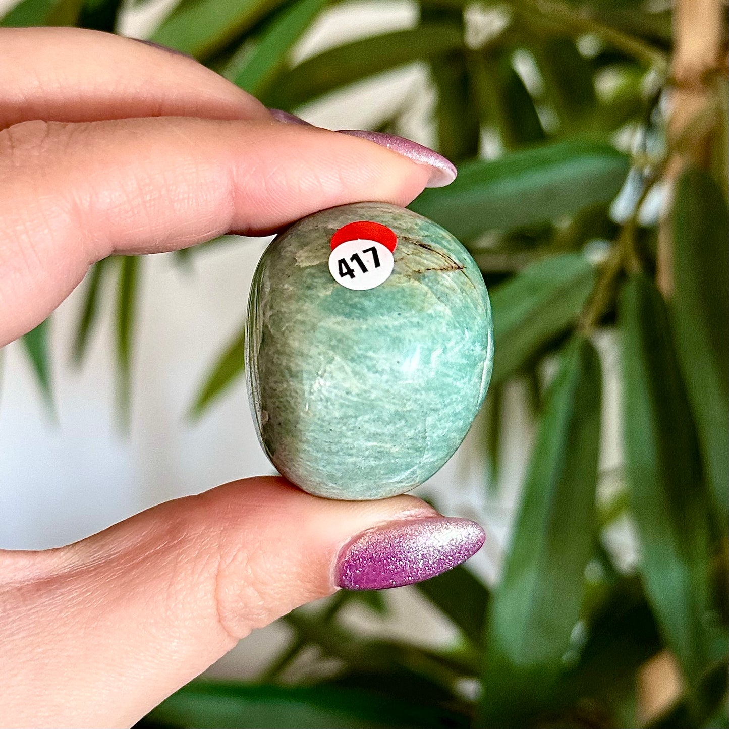 Amazoniet handsteen #417