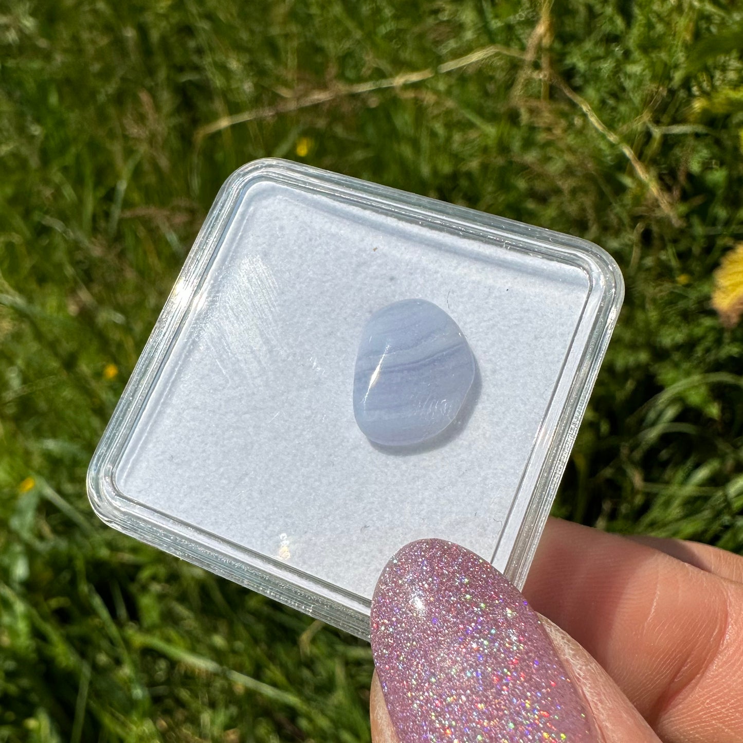 Chalcedoon in doosje