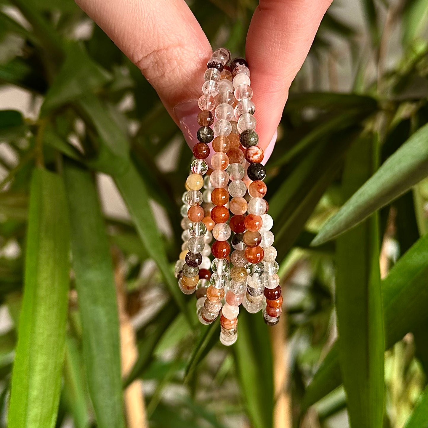 Kwarts mix armband 4mm