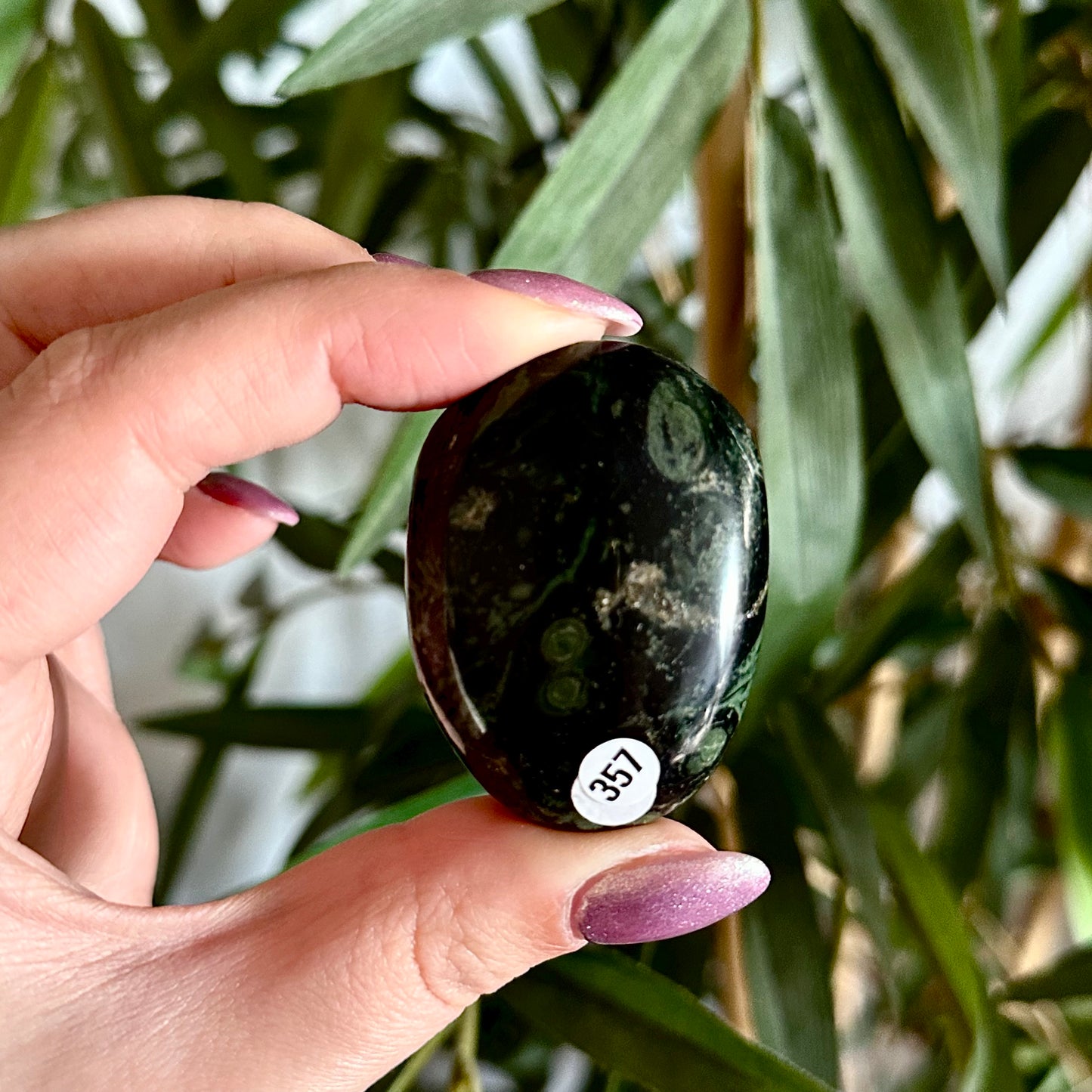 Kambaba jaspis handsteen #357