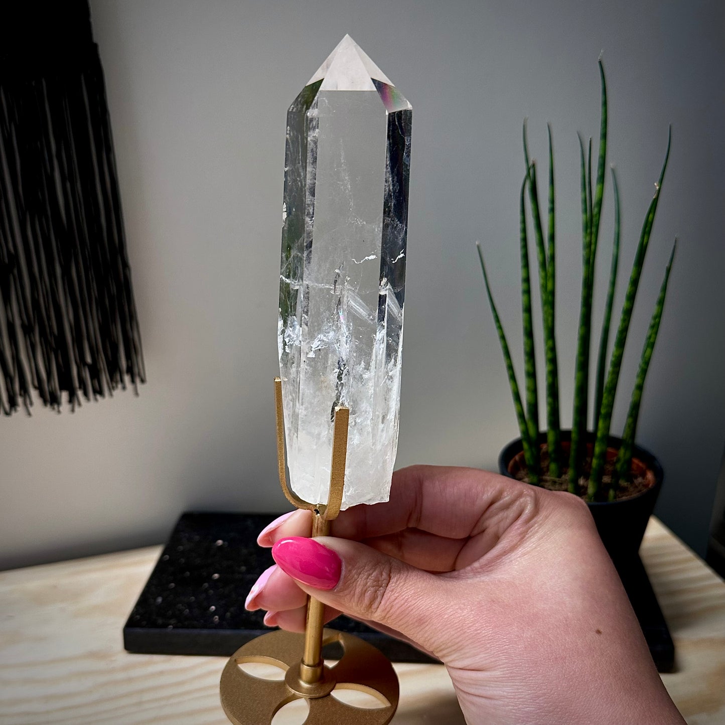 Bergkristal punt in standaard #512