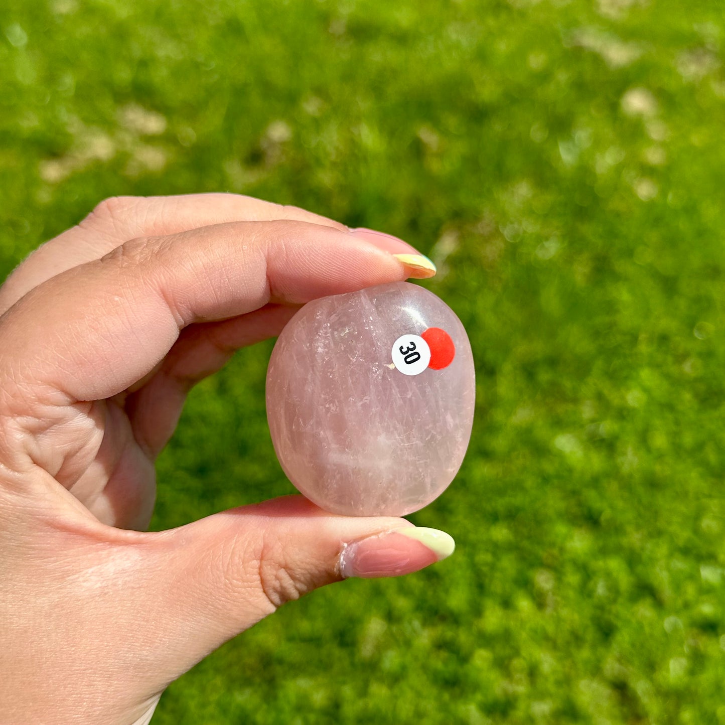 Rozenkwarts handsteen #30