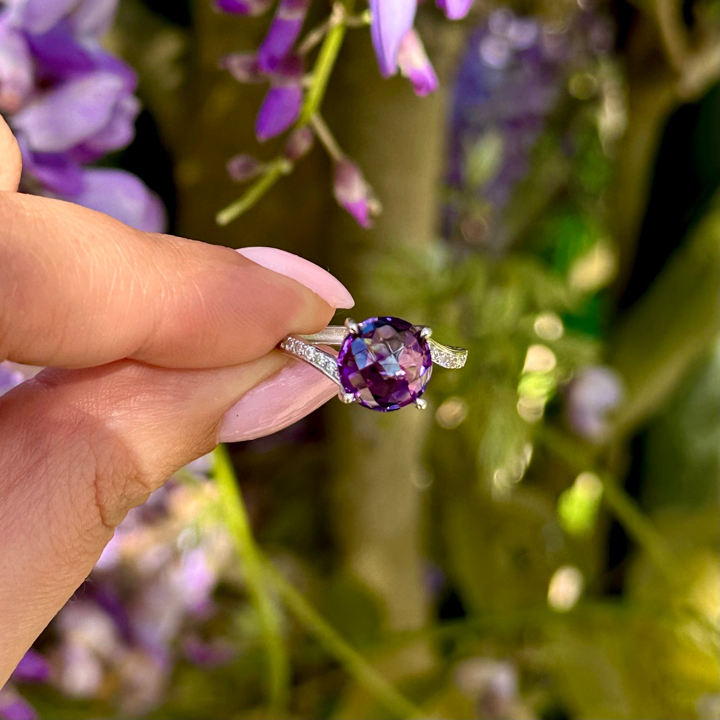 Amethist ringen 925 zilver