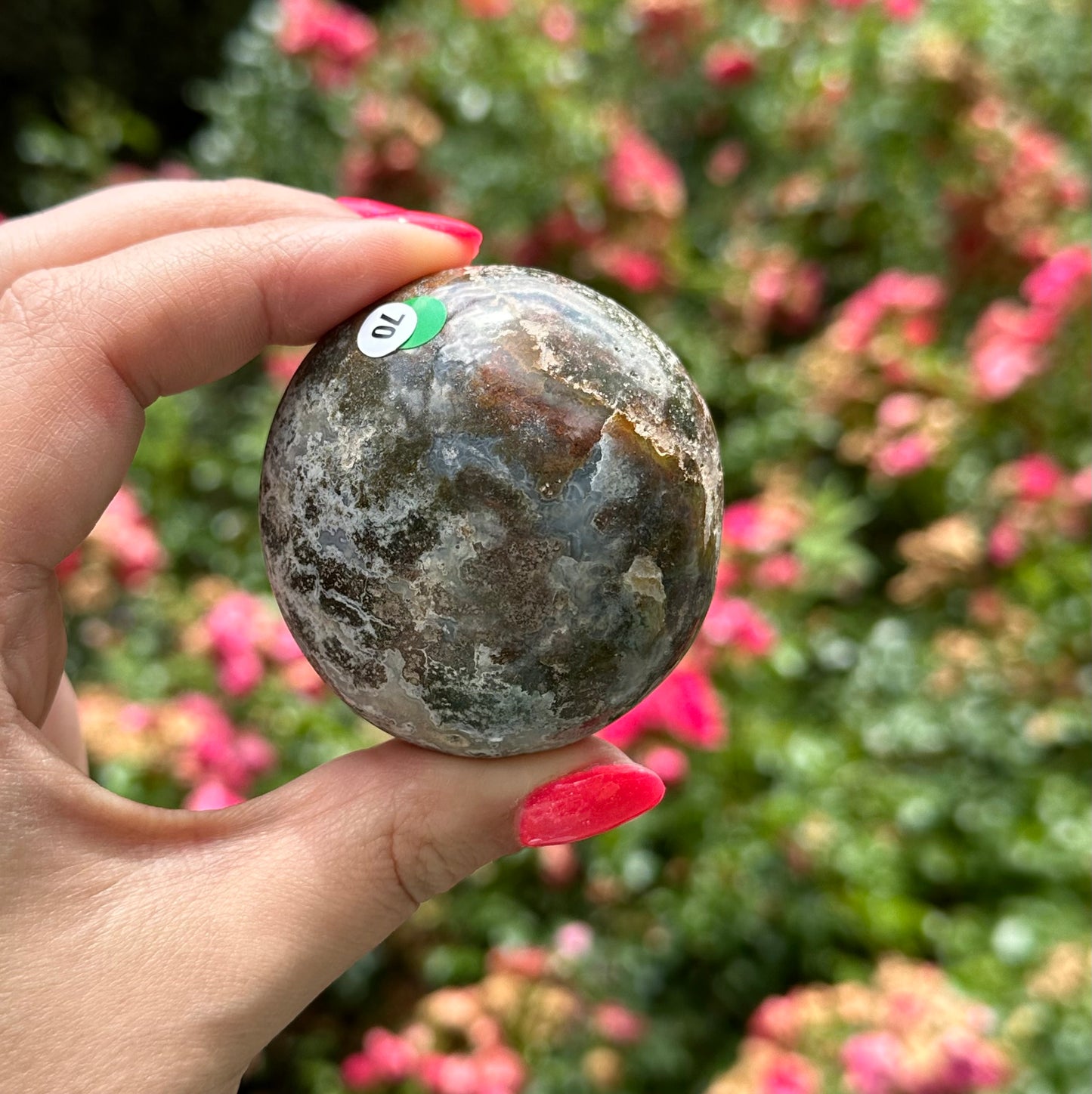 Oceaan jaspis handsteen #70