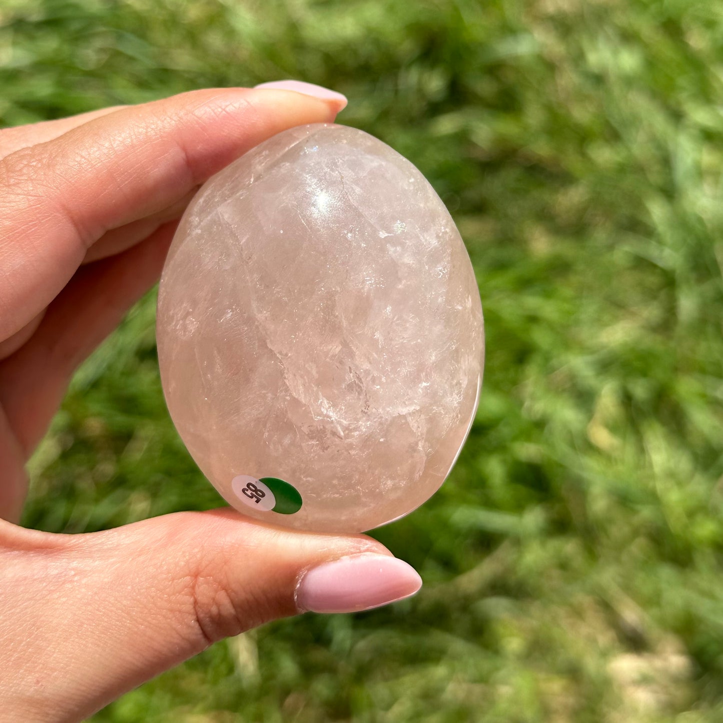 Rozenkwarts handsteen #85