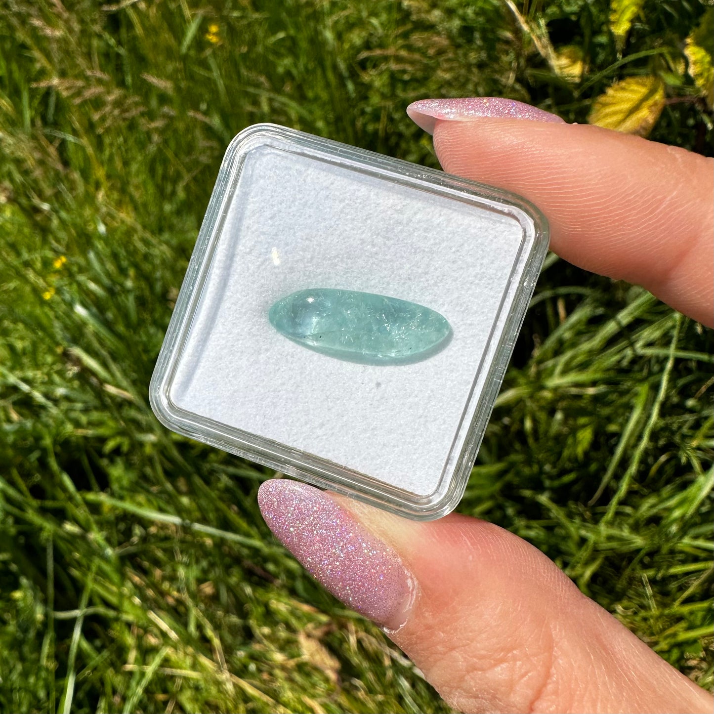 Aquamarijn in doosje