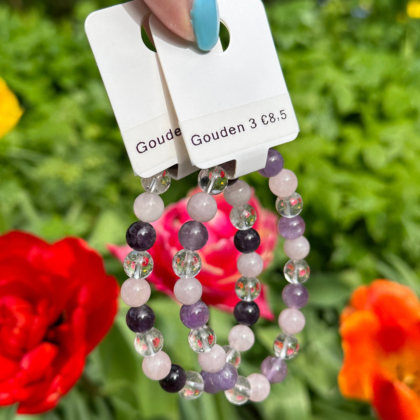 Gouden driehoek armband