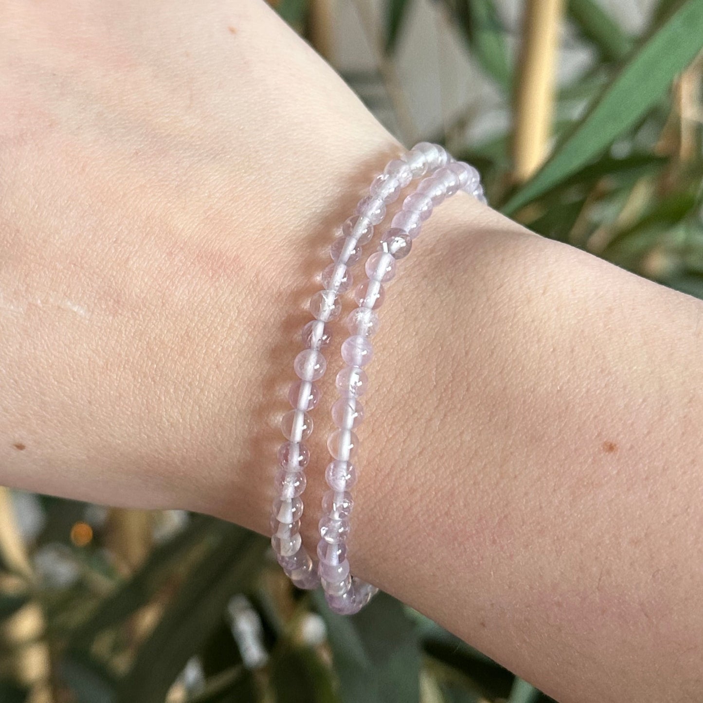 Lavendel kwarts armband 4mm