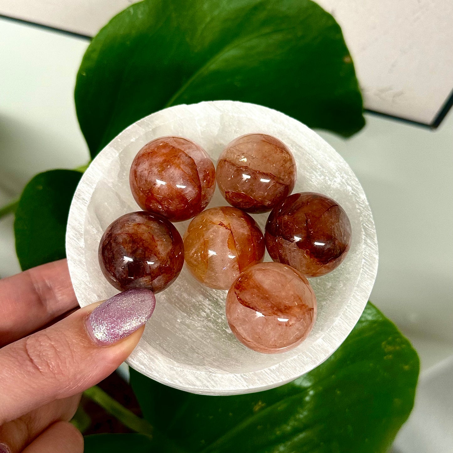 Fire quartz bolletje