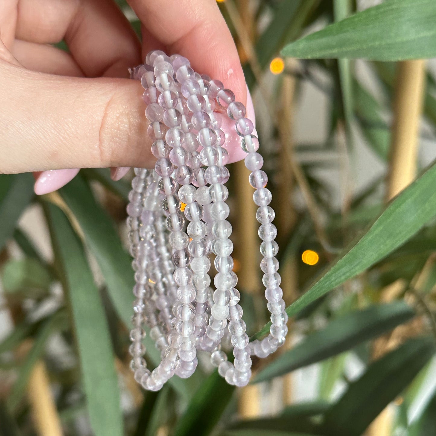 Lavendel kwarts armband 4mm