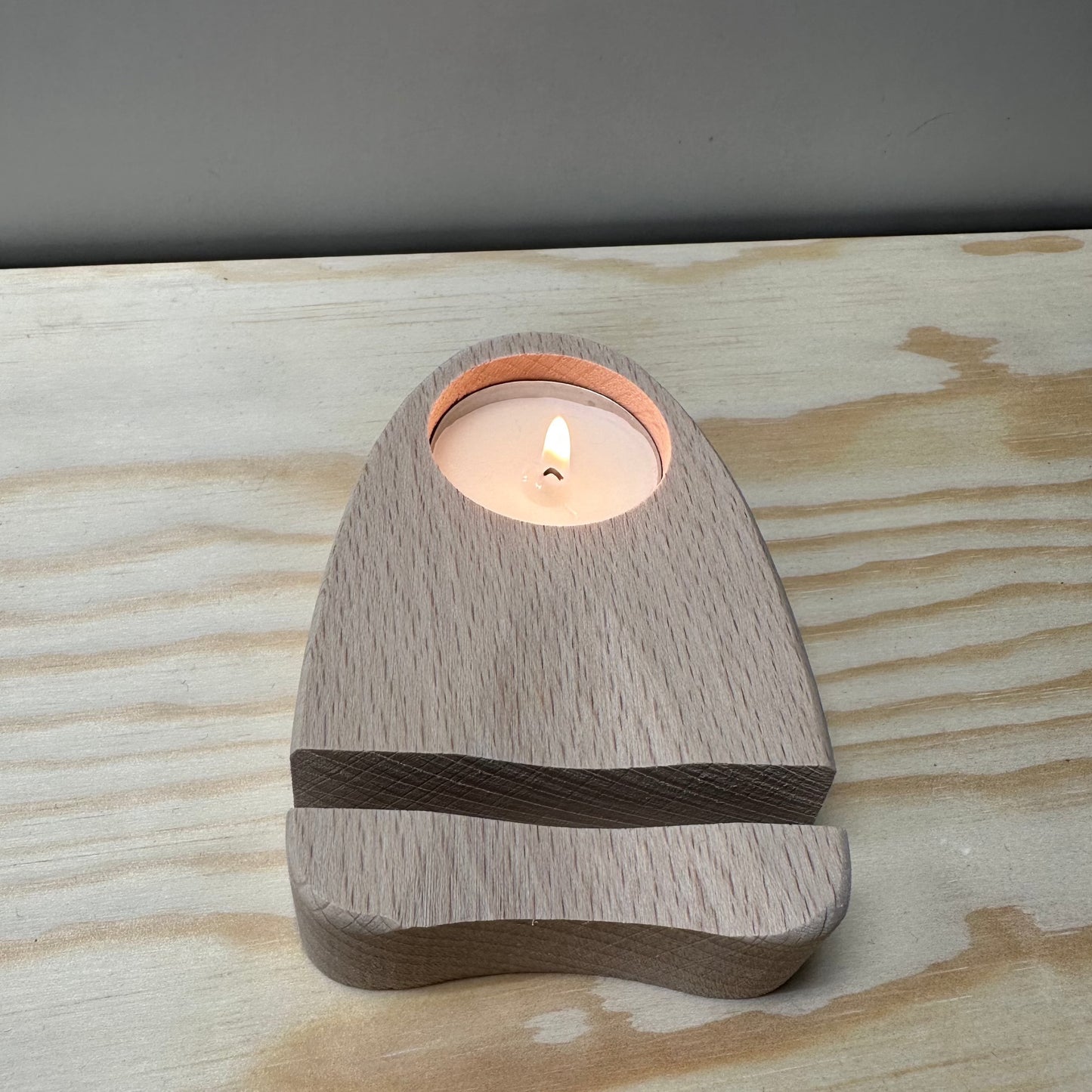 Waxinelichthouder voor een schijf