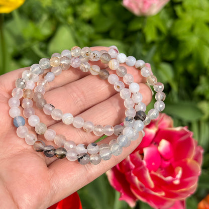 Dendriet agaat armband facet