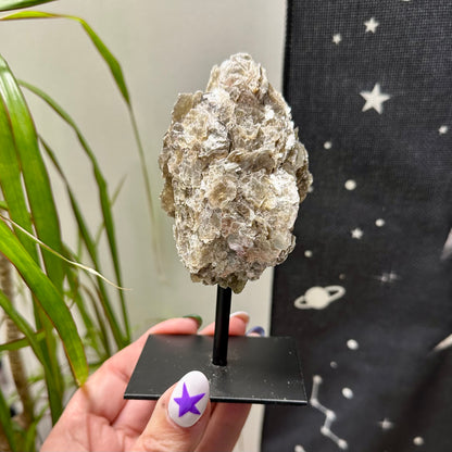 Gouden mica op standaard