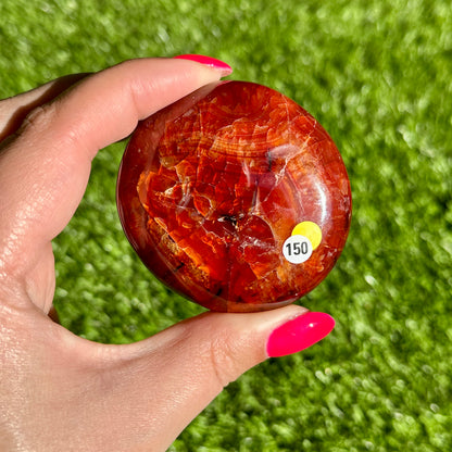 Carneool handsteen #150