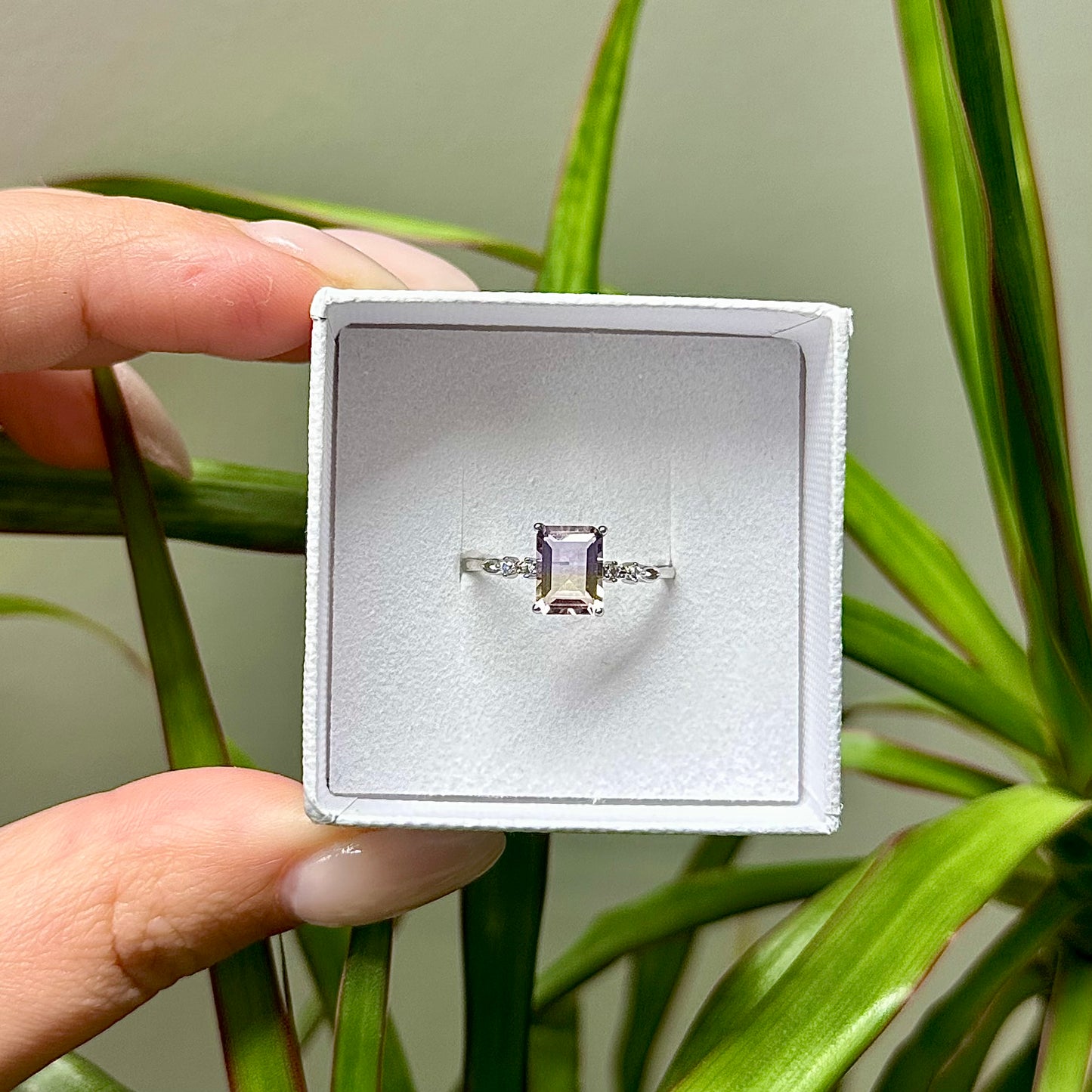 Fluoriet ring 925 zilver