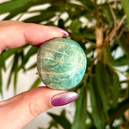 Amazoniet handsteen #409