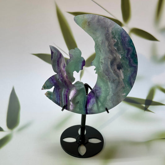 Fluoriet elf op maan kneus