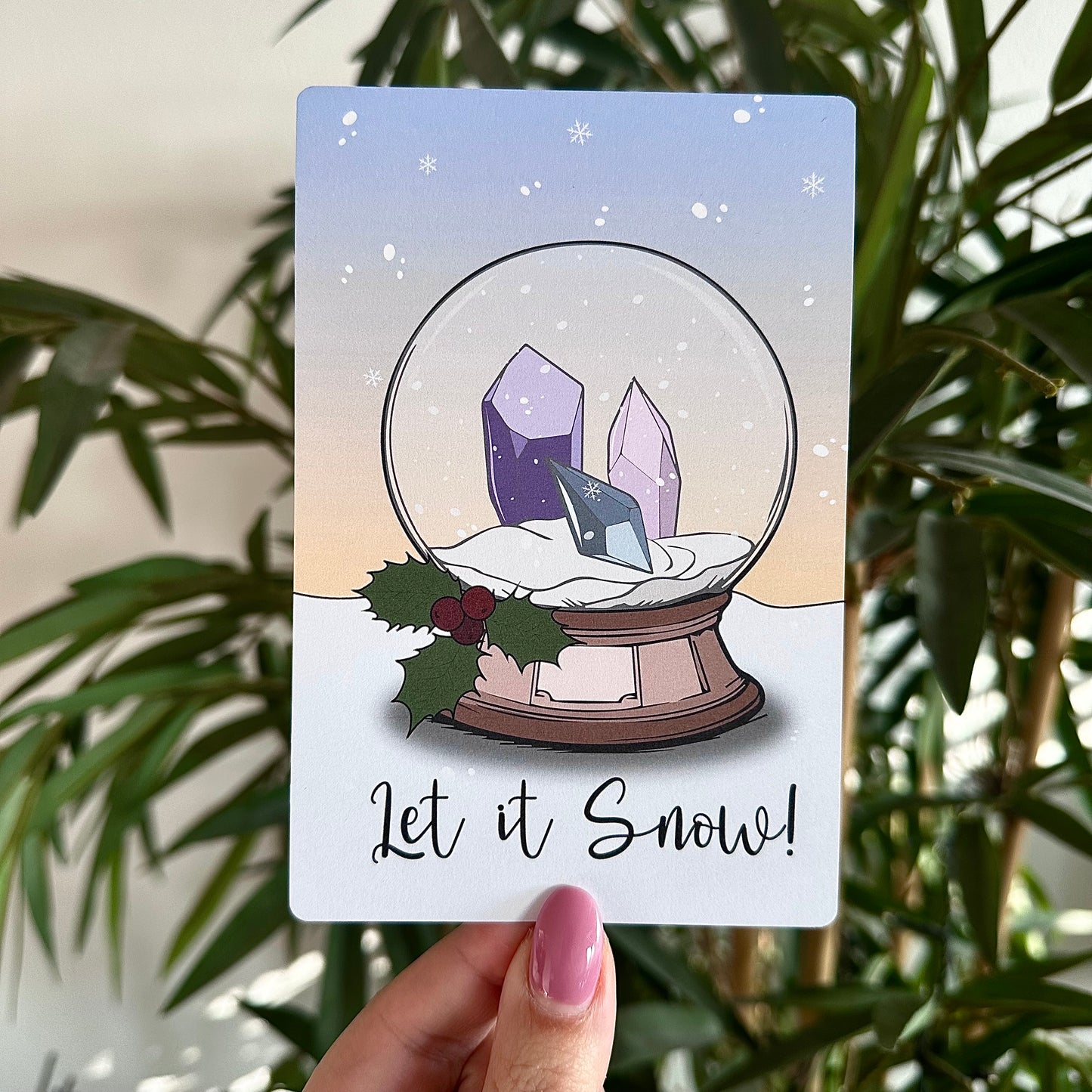 Edelsteen kerstkaarten