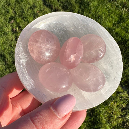 Rozenkwarts mini handsteen