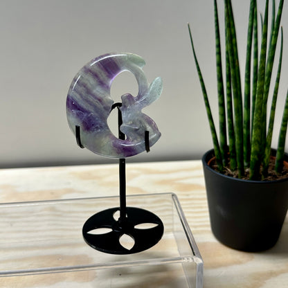 Fluoriet elfje op maan