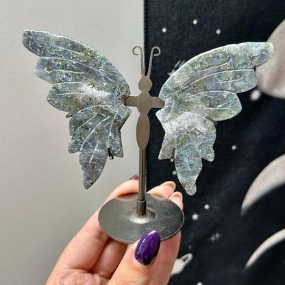 Mosagaat vlinders op standaard