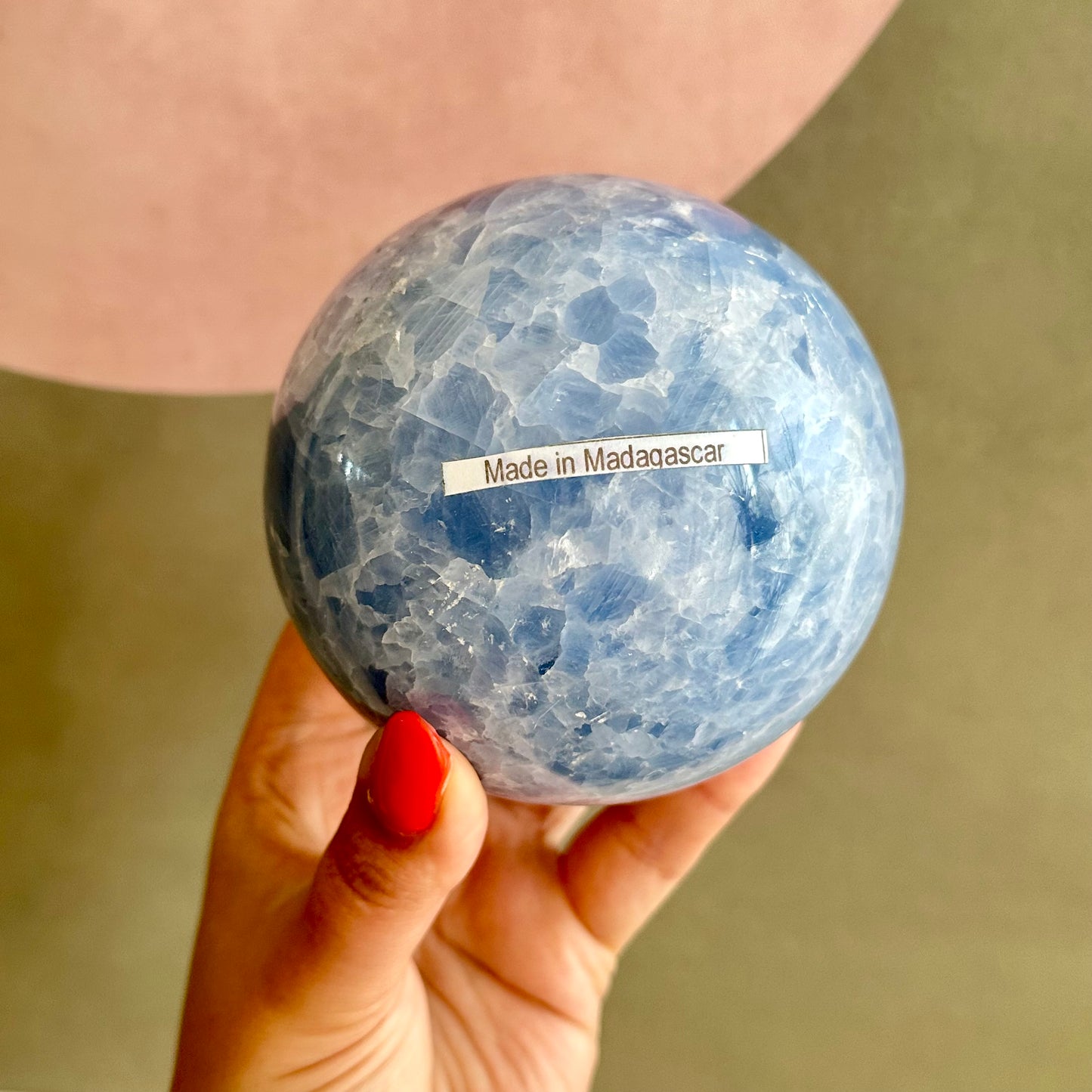 Blauwe calciet bol 1470