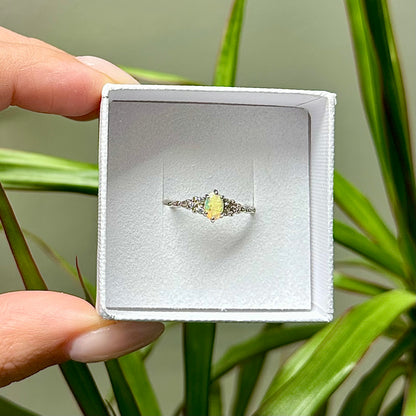 Opaal ring 925 zilver