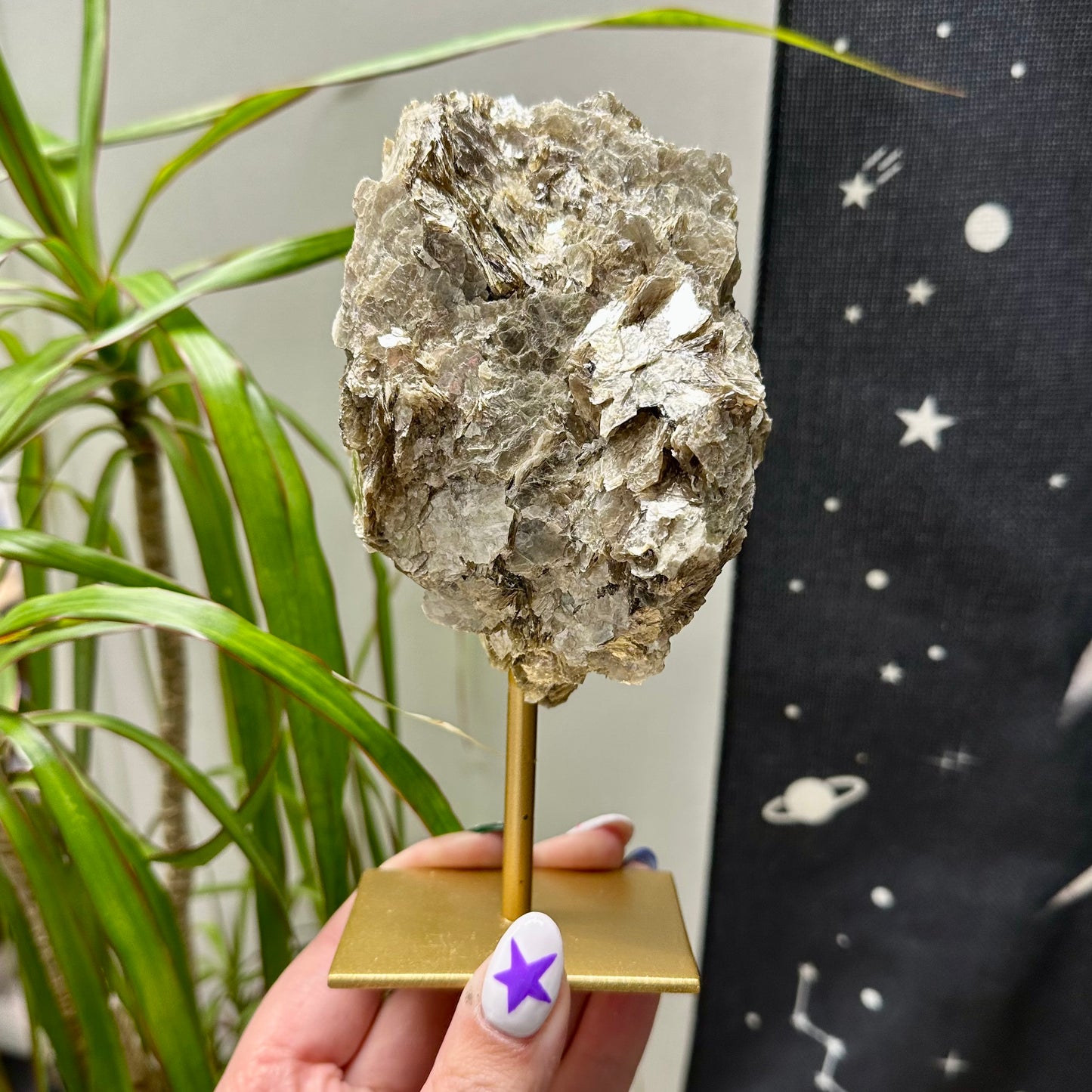 Gouden mica op standaard #56