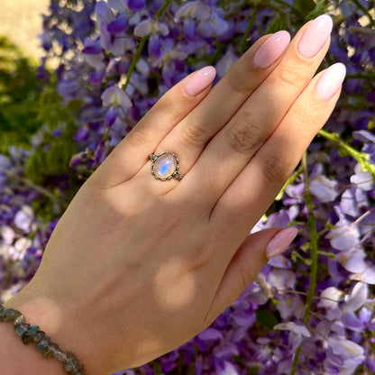 Labradoriet ringen 925 zilver