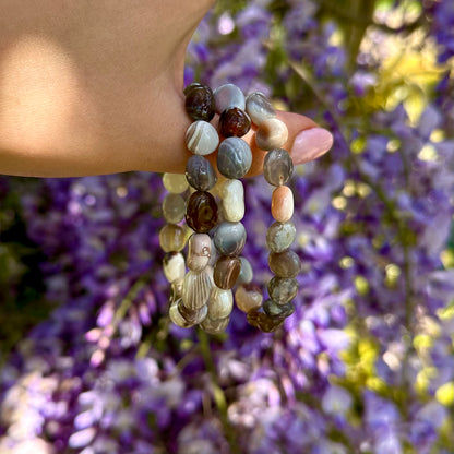 Botswana agaat getrommelde armband