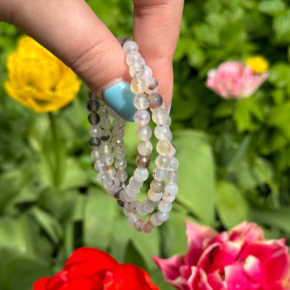 Dendriet agaat armband facet