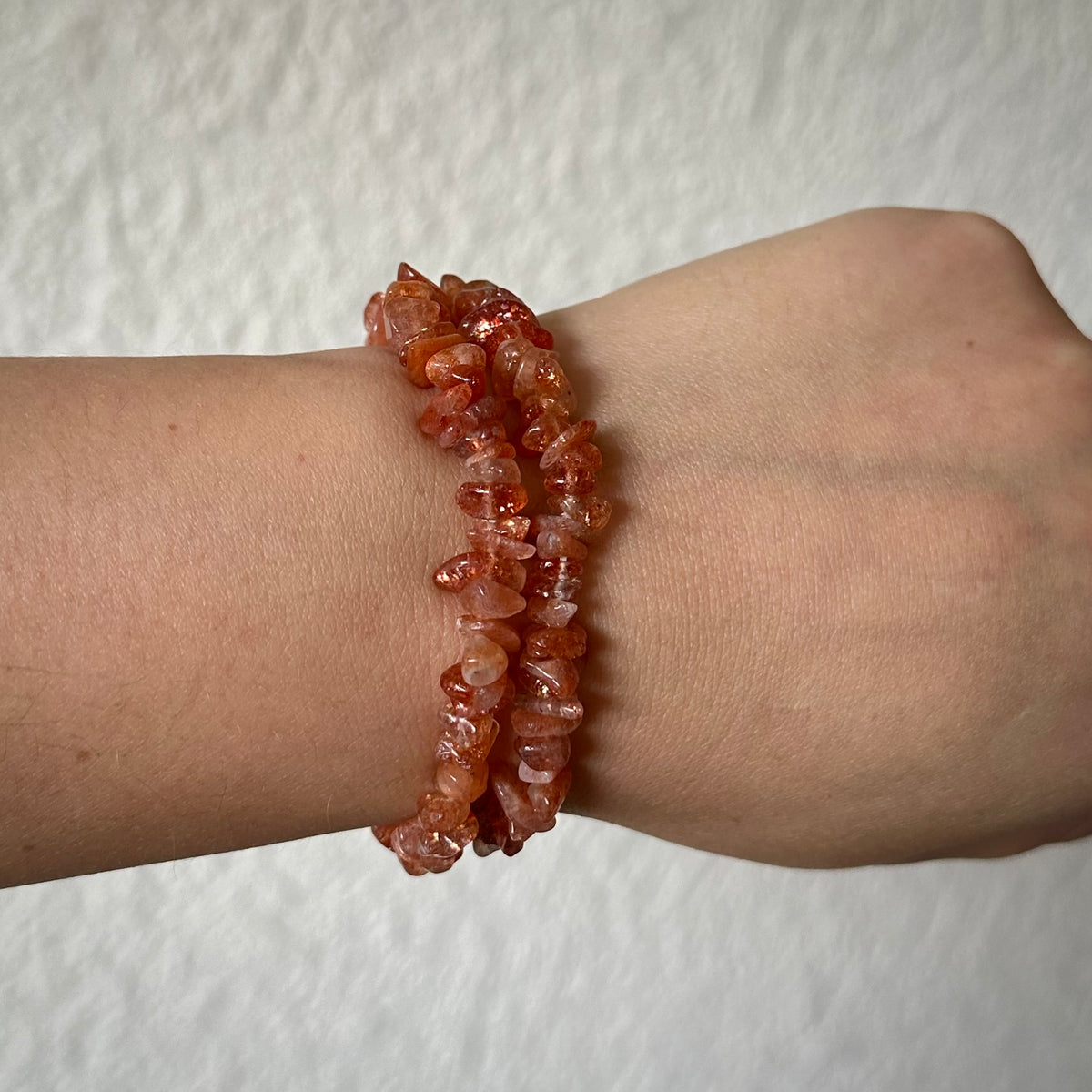 Zonnesteen chip armband