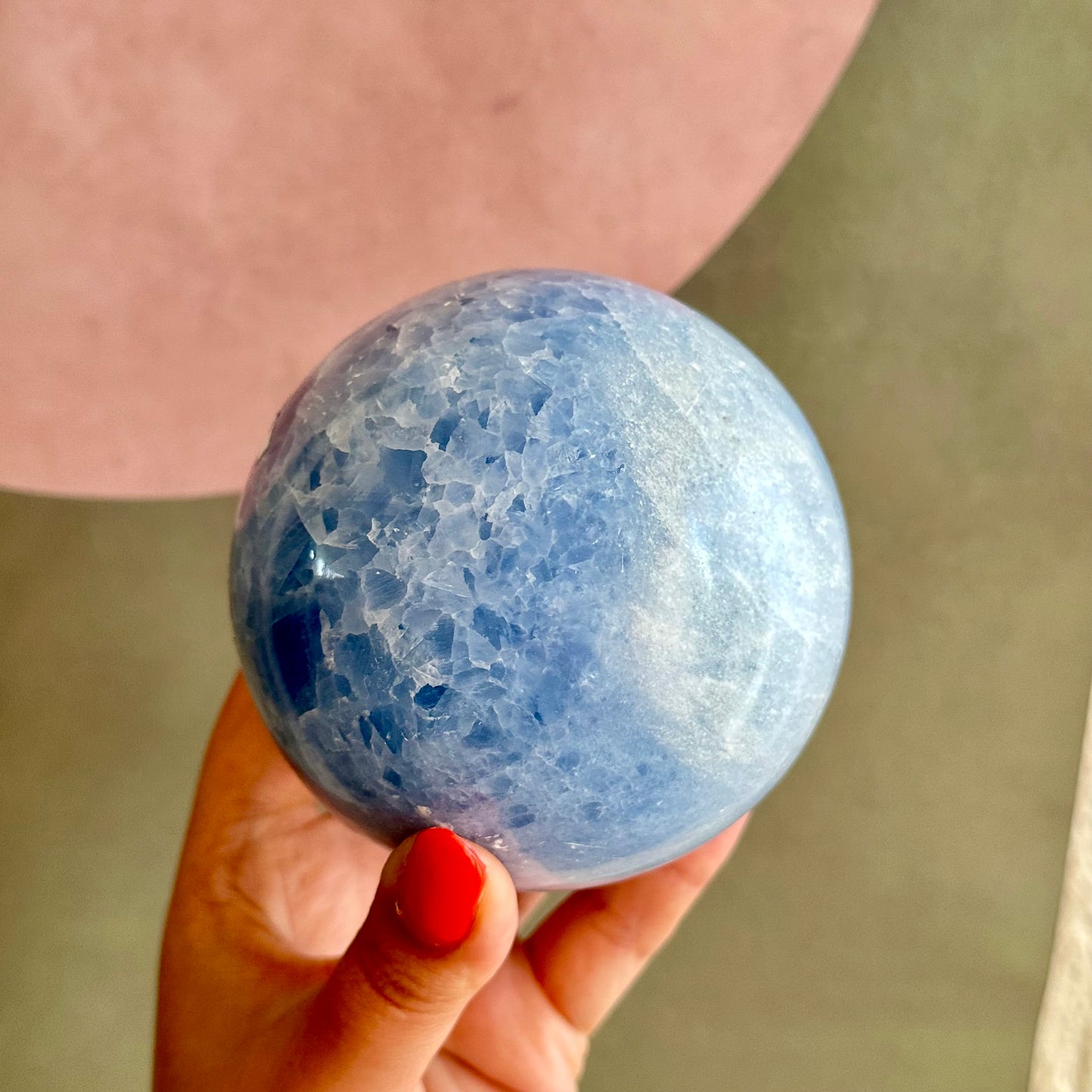 Blauwe calciet bol 1470