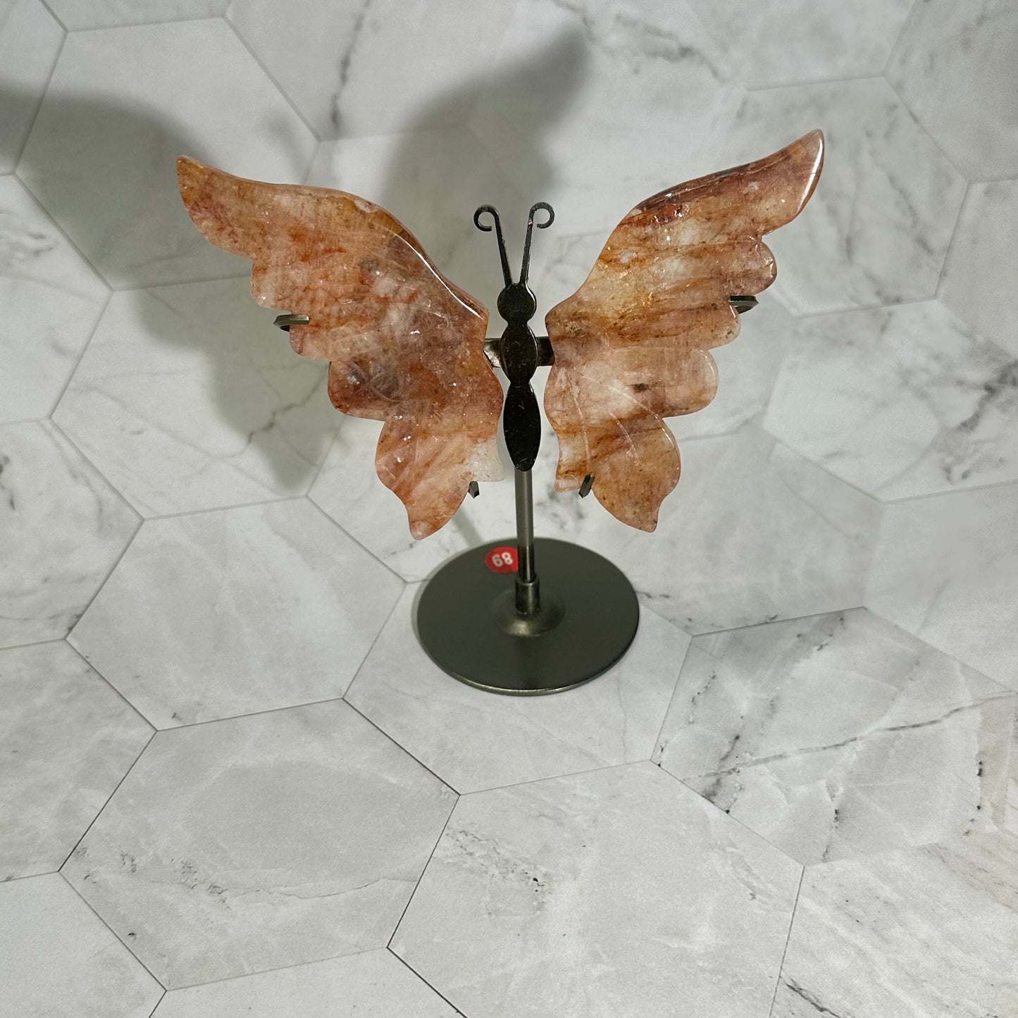 Red healer vlinders op standaard