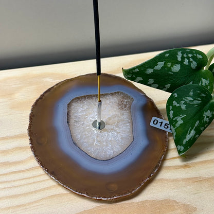 Agaat schijf wierookhouders