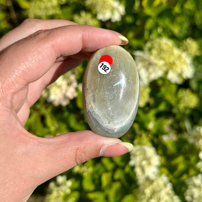 Groene maansteen handsteen #192