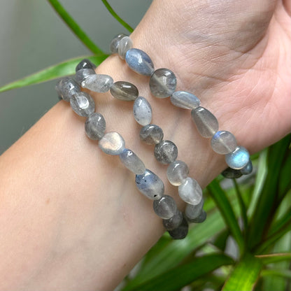 Labradoriet getrommelde armband