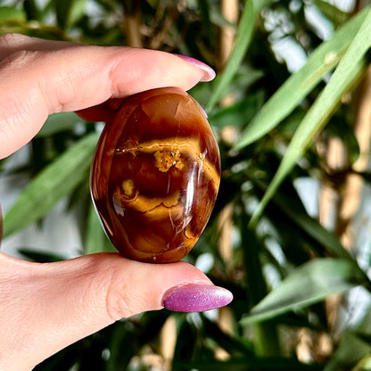 Carneool handsteen #419