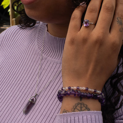 Amethist ringen 925 zilver