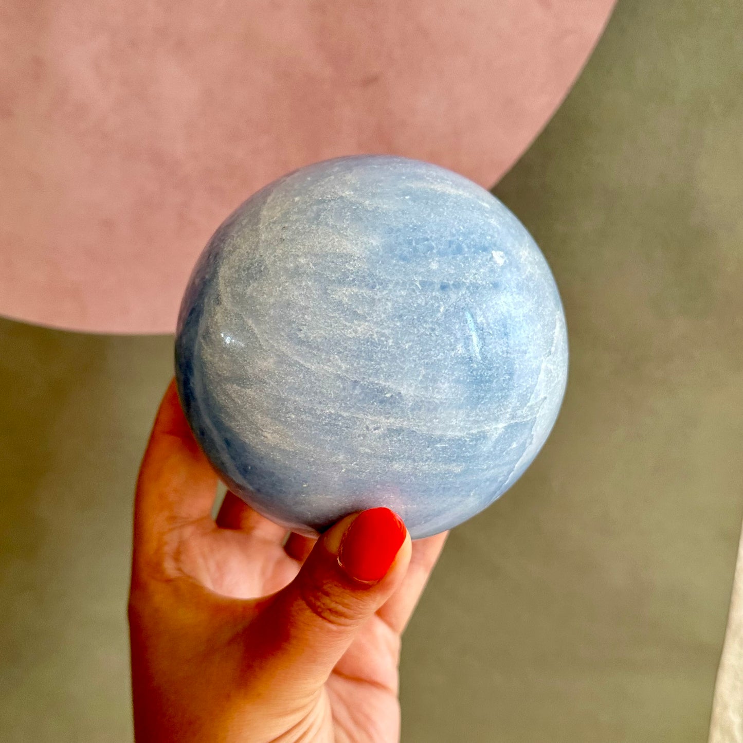 Blauwe calciet bol 1470