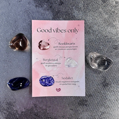 Diverse cadeausetjes met trommelstenen