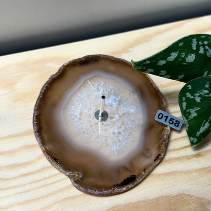 Agaat schijf wierookhouders