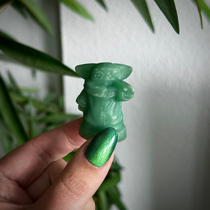 Baby Yoda carving