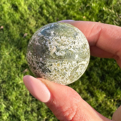 Oceaan jaspis bol groen