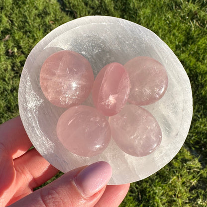 Rozenkwarts mini handsteen