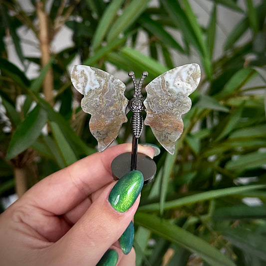 Kleine vlinder op standaard