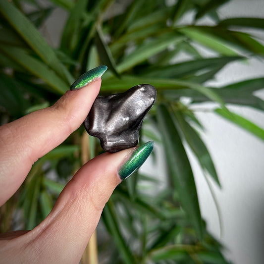 Zilver obsidiaan kikker